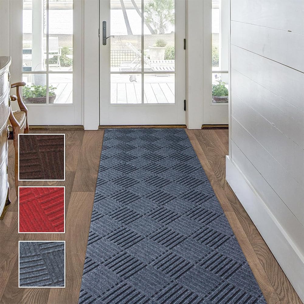 Alfombra pasillo 2x6ft antiderrap para interiores