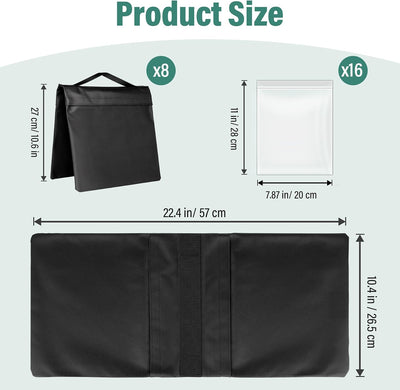 Bolsas soporte ligero alforjas resistentes toldo tienda