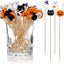 200 Palillos Bambú Halloween 4.7pulg Calabaza Gato Fantasma