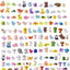 140 Mini Figuras Animales para Decoración de Muñecas