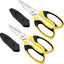 Tijeras multiusos 8pulg pack 2 con muesca alambre