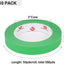 Cinta pintor verde 0.75pulg 10 rollos 55yd