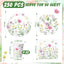 250 Pzas Decoración Fiesta Flores Silvestres Baby Shower