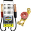 Probador carga batería 12V 6V con pinzas cocodrilo