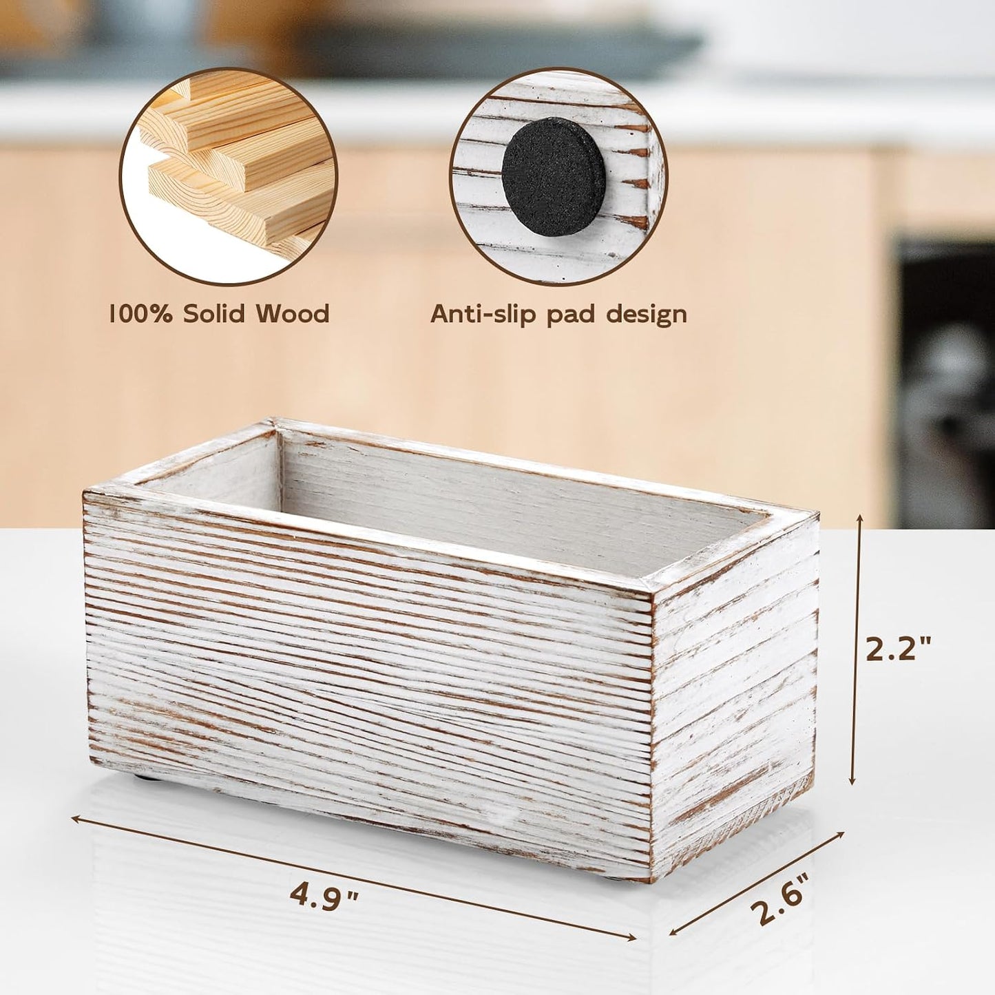 Soporte azúcar madera barra café organizador condimentos