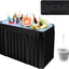 Mesa enfriadora hielo plegable con tapón drenaje