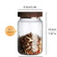 Tarros vidrio tapas madera 34oz antiderrap café azúcar