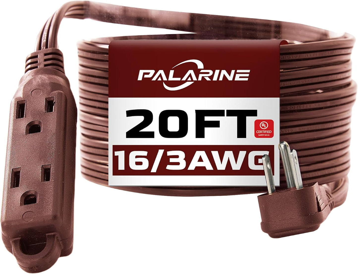 Cable extensión plano 3 tomas 16/3 SPT-3 13A marrón