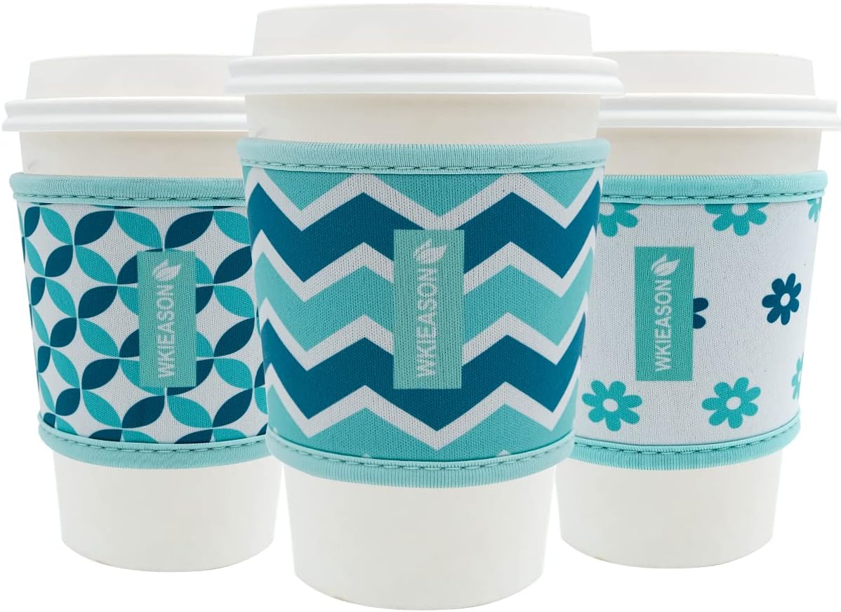 Fundas neopreno reutilizables para taza 16-24oz café
