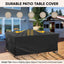 Fundas Oxford para muebles patio 138x86x32pulg negro