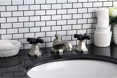 Grifo lavabo níquel cepillado drenaje emergente