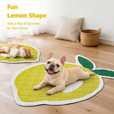 Tapete refrescante para perros 38x50pulg diseño limón impermeable