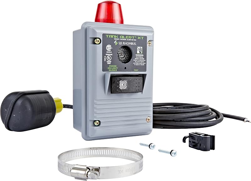 Alarma agua alta 115V interruptor flotador 15ft gris