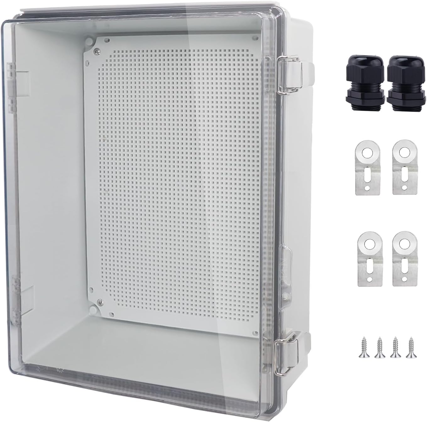 Caja eléctrica plástico ABS IP67 con pestillo acero inox