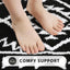 Alfombra baño boho negra tribal antiderrap lavable