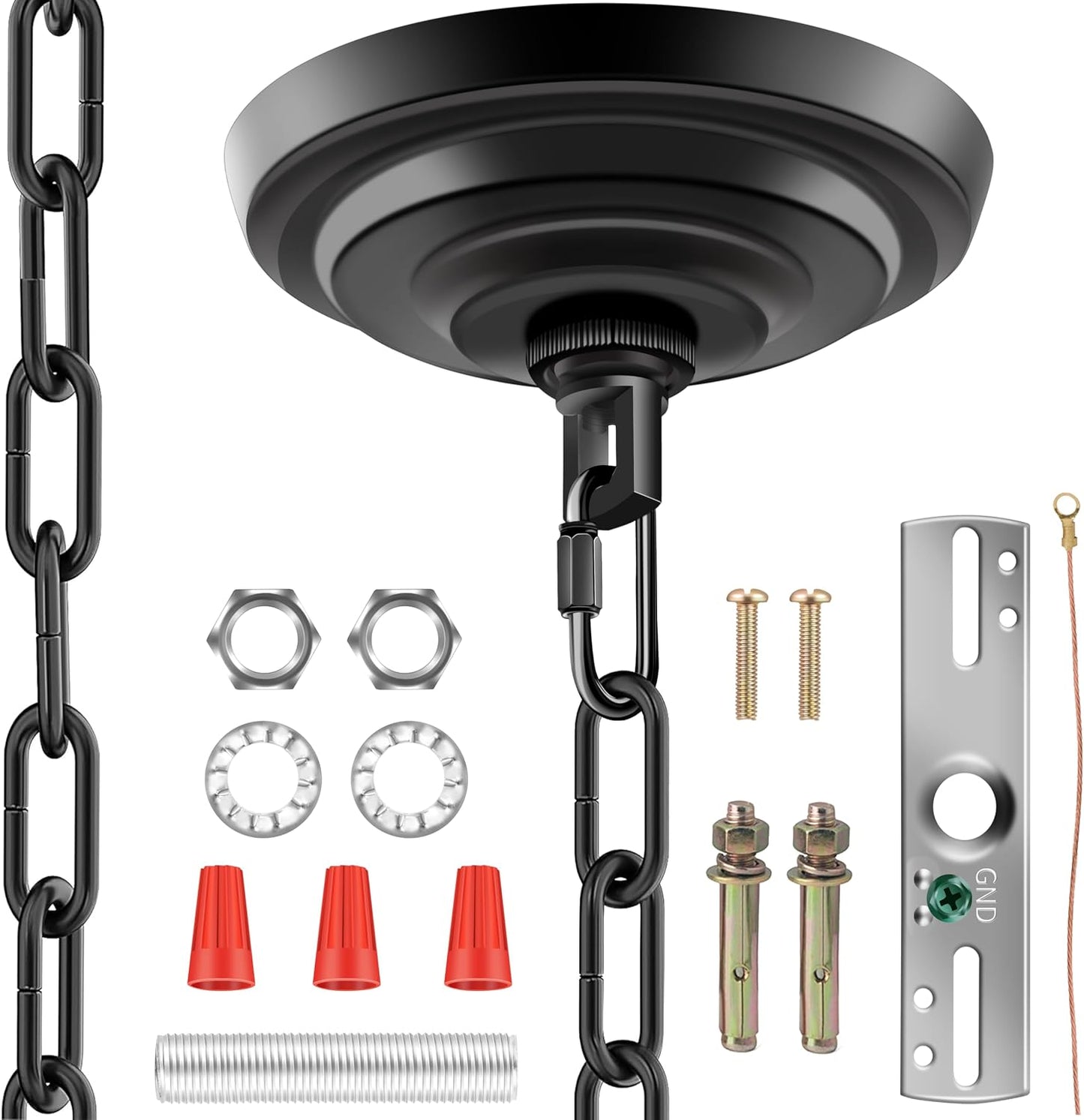 Kit toldo luz 5-5/16pulg cadena 6ft para candelabro