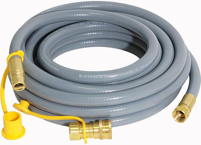 Manguera gas natural 25ft 3/8" conexiones rápidas parrilla