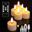 Velas LED recargables con control remoto 6 pzas para decoración