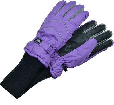 Guantes invierno impermeables niños puño largo