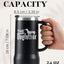 Vaso acero inox 24oz con tapa color negro perro salchicha