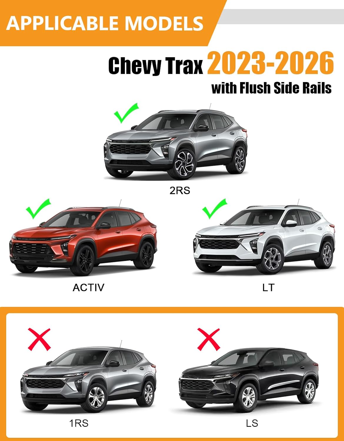Barras transversales aluminio Chevy Trax 23-26