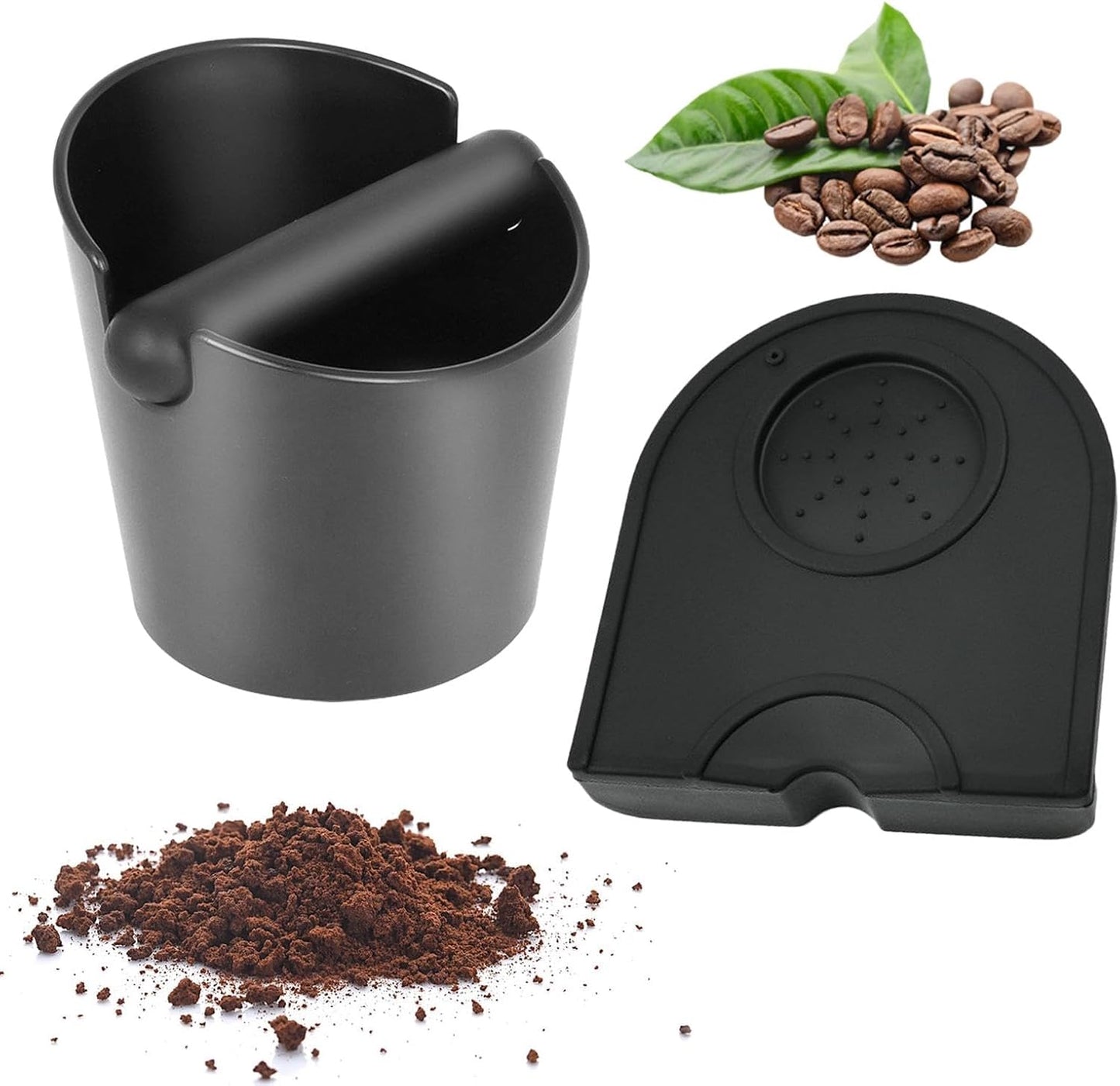 Caja café con barra extraíble y alfombrilla para hogar oficina