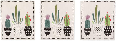 Paños suecos reutilizables cocina 7.75x6.75pulg 3 Pzas