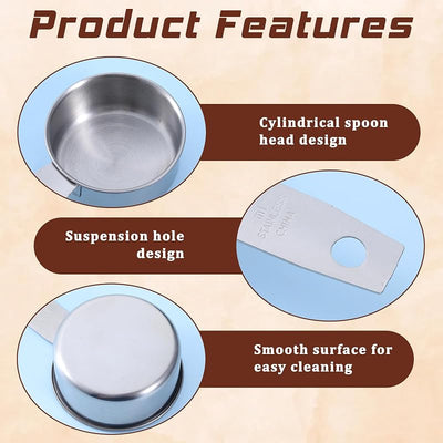 4 Tazas Medidoras Acero Inox 2oz Escala Interior