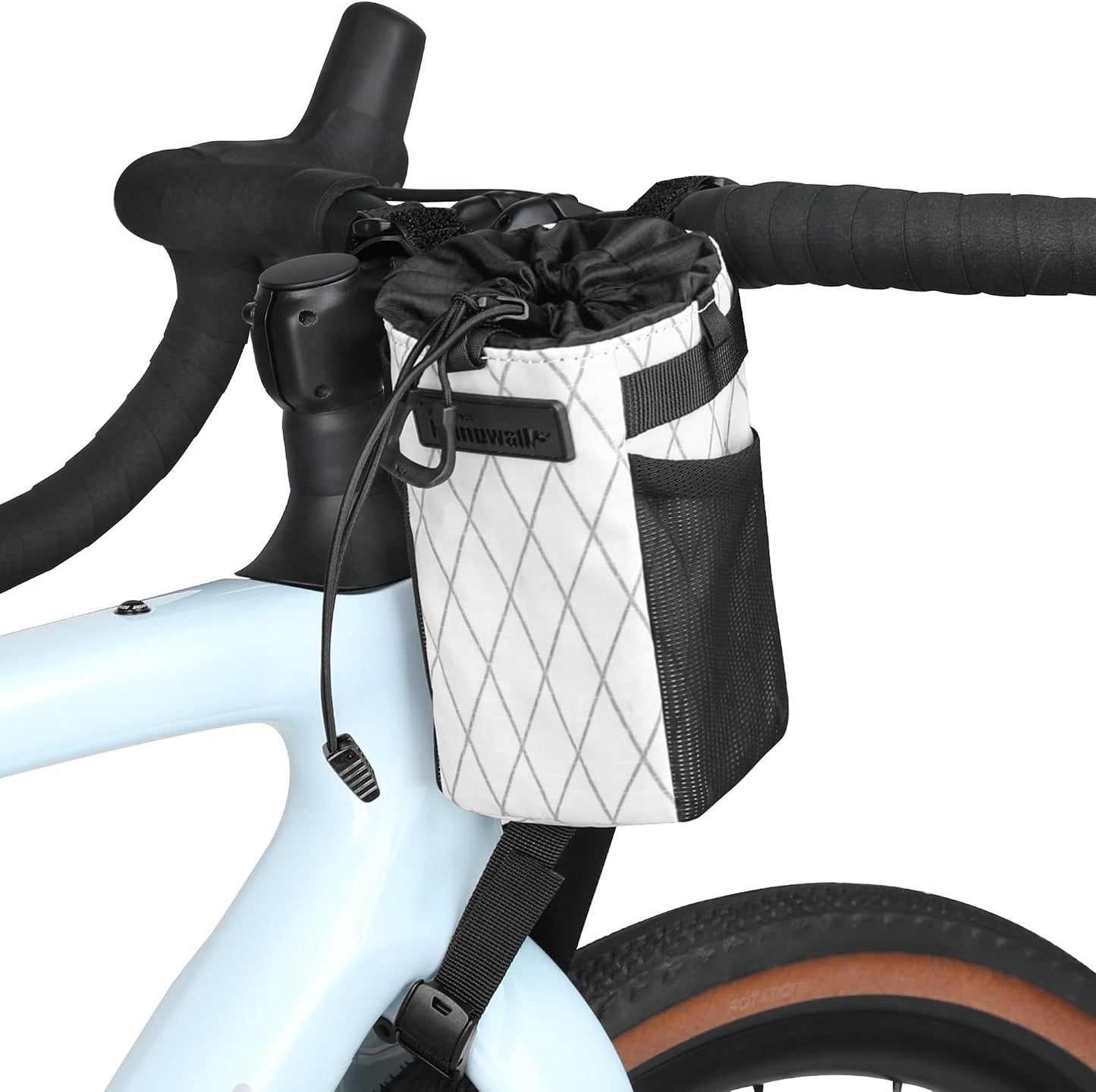 Bolsa bicicleta con agarradera aislada para bocadillos