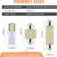 24 Pzas Bombillas LED T10 para Cúpula Interior Coche