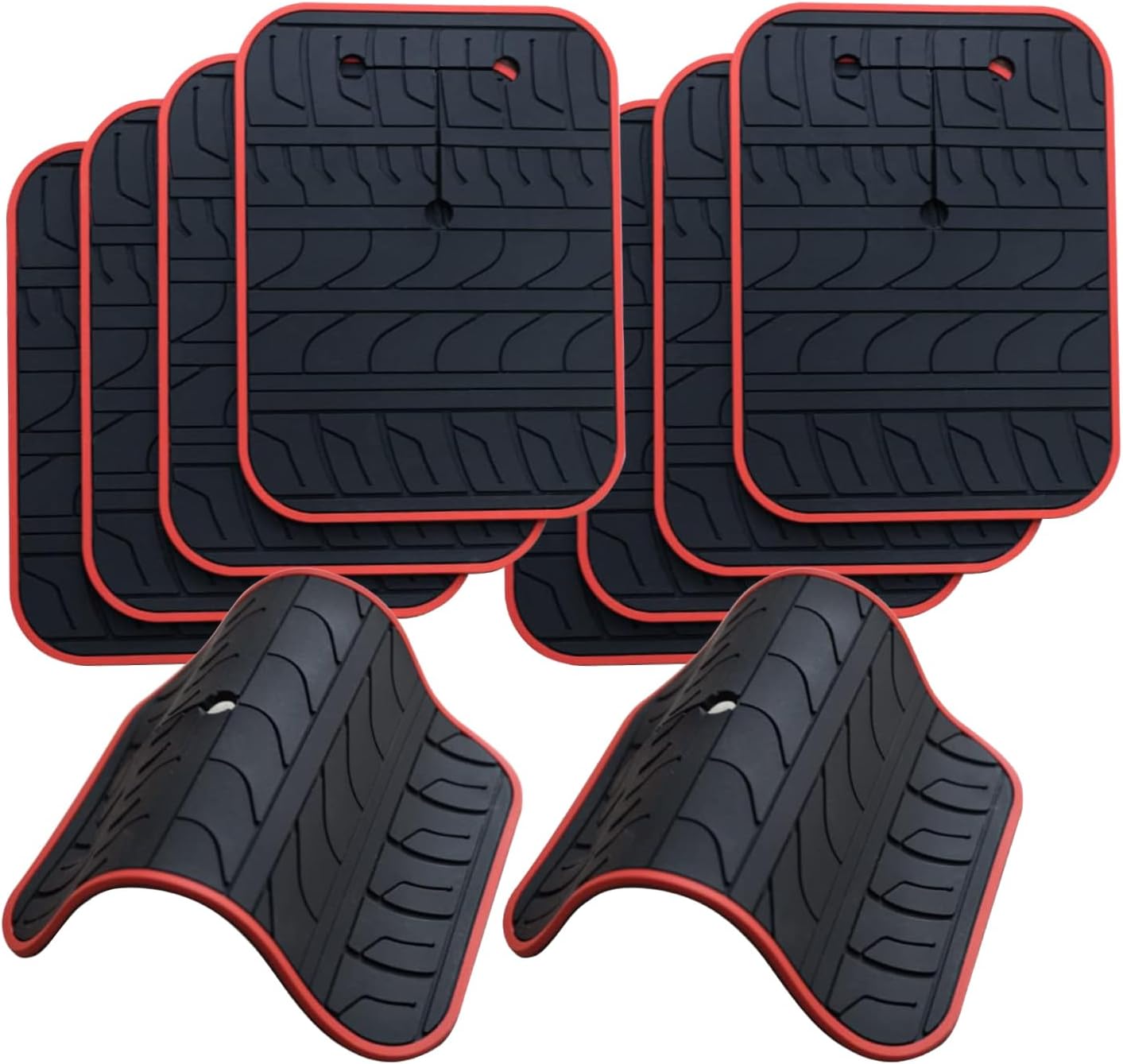 Almohadillas silicona antiderrap para maletero bicicleta
