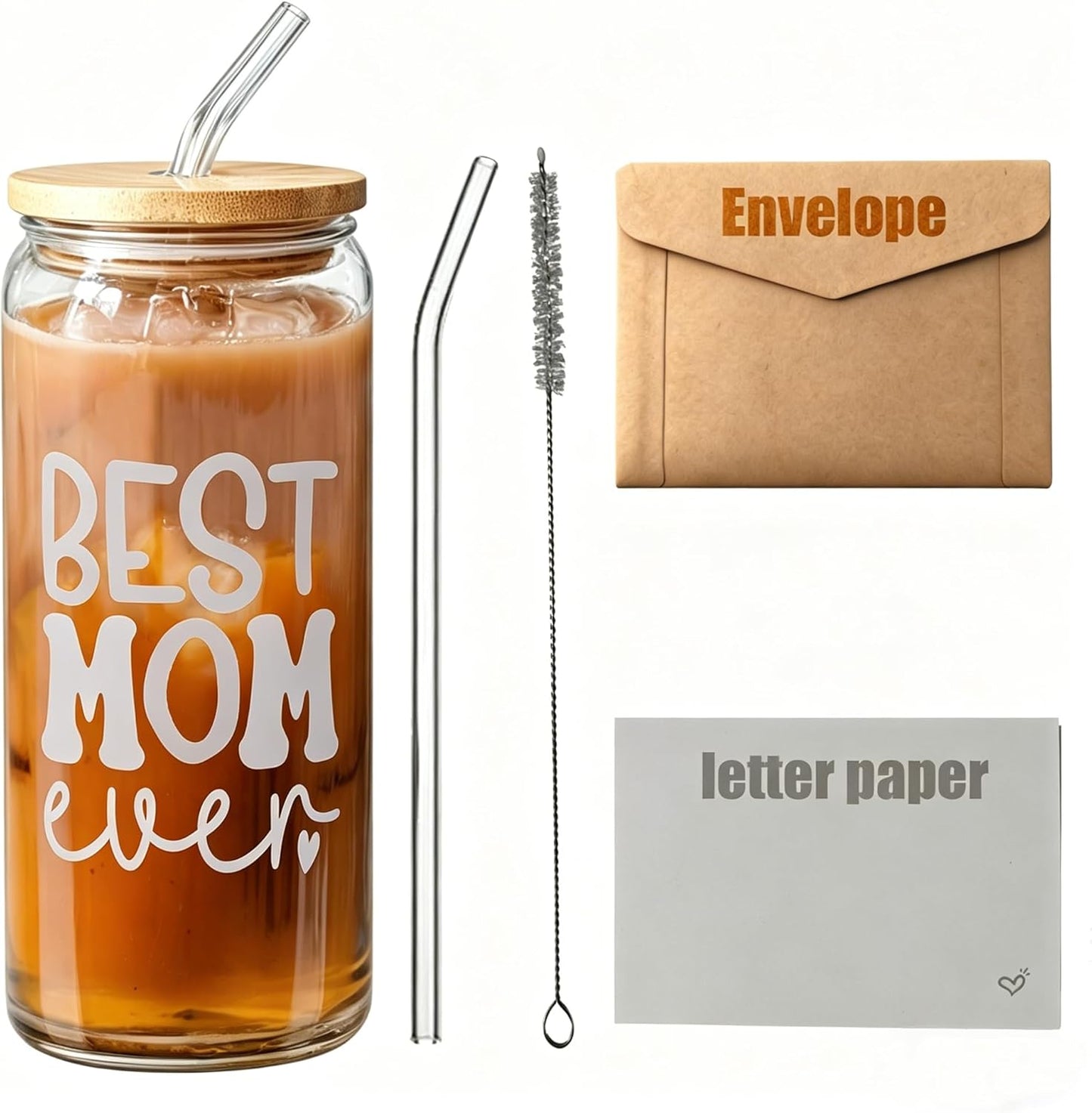 Taza para beber y tarjetas regalo madre