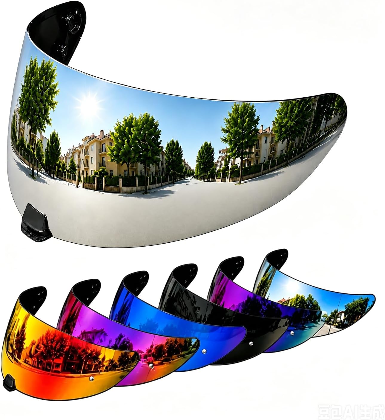 Visor para casco i10 HJ-31 i70 Plata