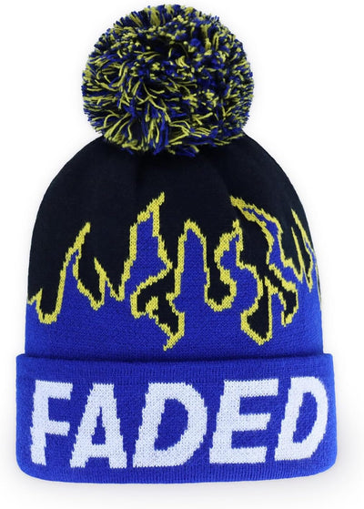 Gorro punto pompón invierno cálido colorido hombre mujer