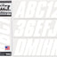Etiquetas adhesivas embarcación PWC Shift White 3