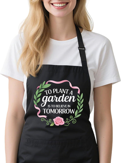 Delantal jardinería mujer con bolsillos regalo mamá esposa