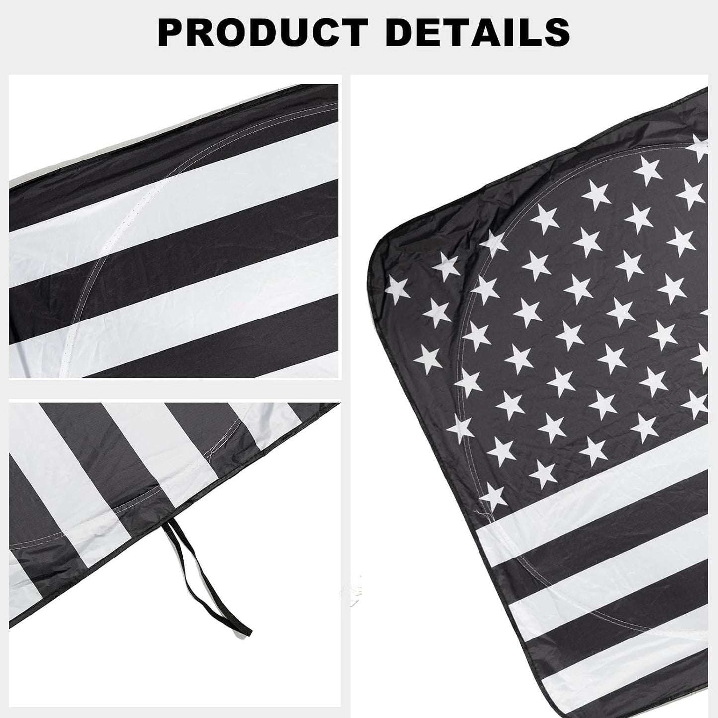 Parasol bandera USA para camión SUV plegable UV