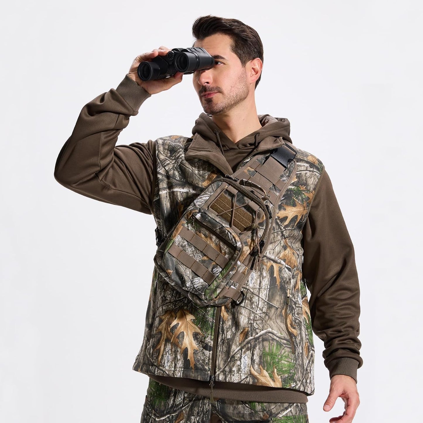 Chaleco camuflaje para hombre forro polar resistente agua