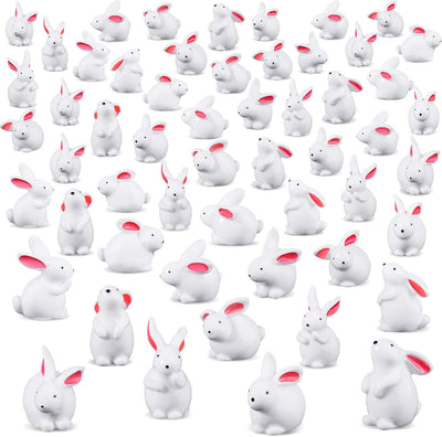 100 Pzas Figuras Conejo Mini Jardín Pascua Decoración