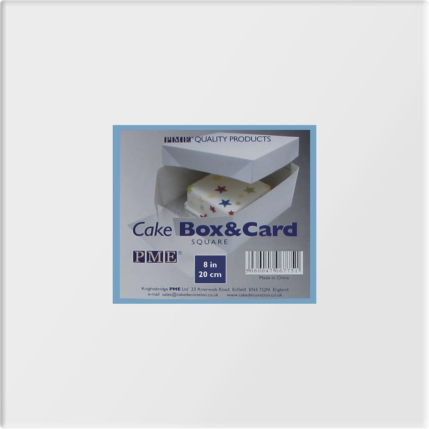 Caja cuadrada tartas 8"