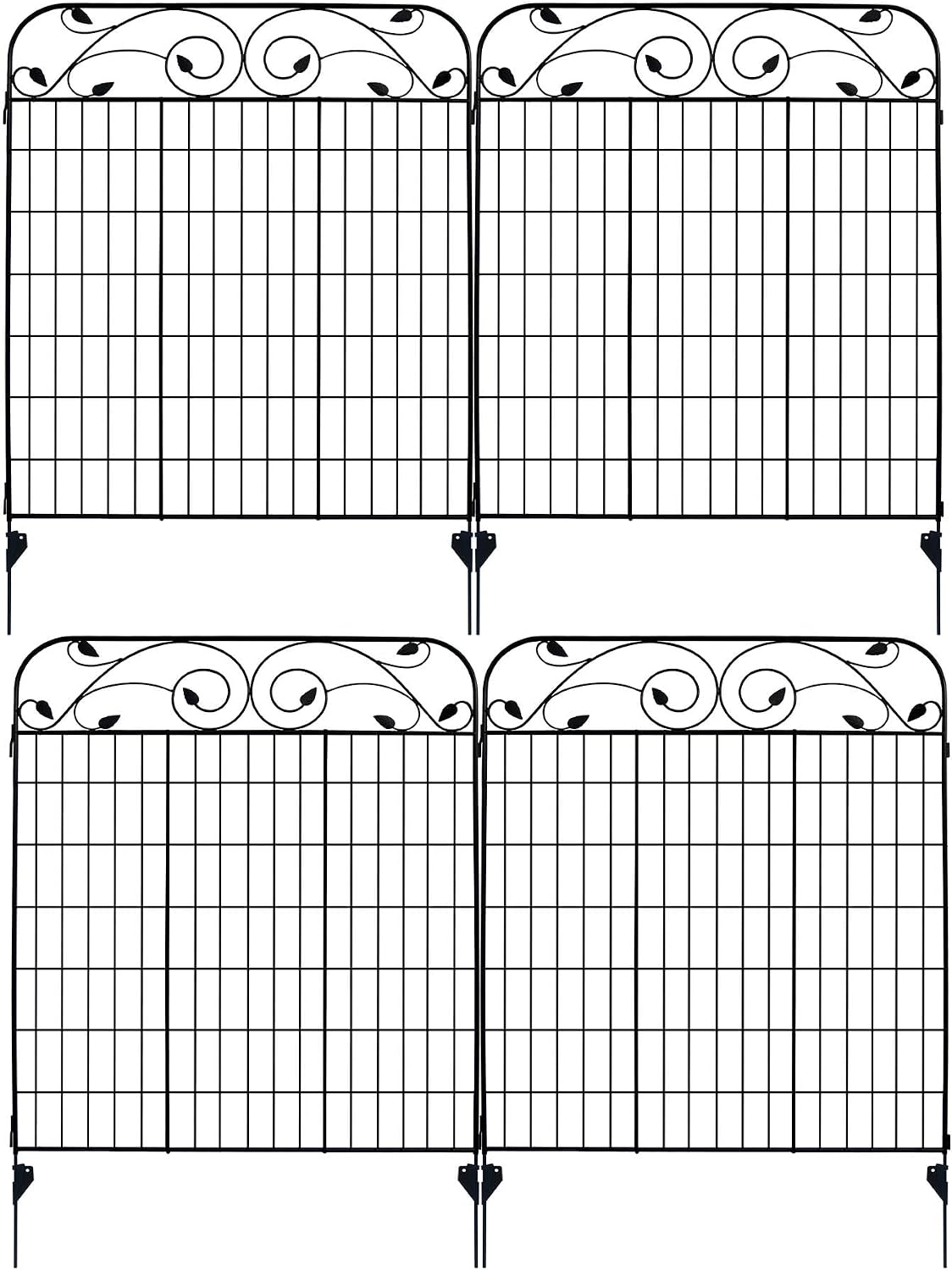 4 Paneles Acero 44x36pulg Barrera Animales