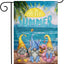 Bandera jardín playa 12x18pulg tela lino doble cara