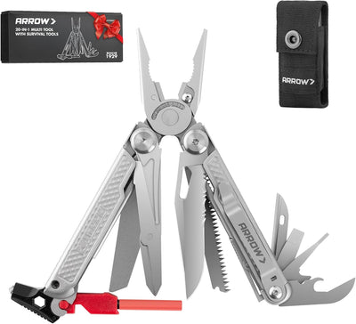 Multiherramienta 20en1 acero inox con arrancador fuego