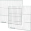 2 Pzas Estante Metal Ajustable Refri 24.5x22.5pulg Blanco