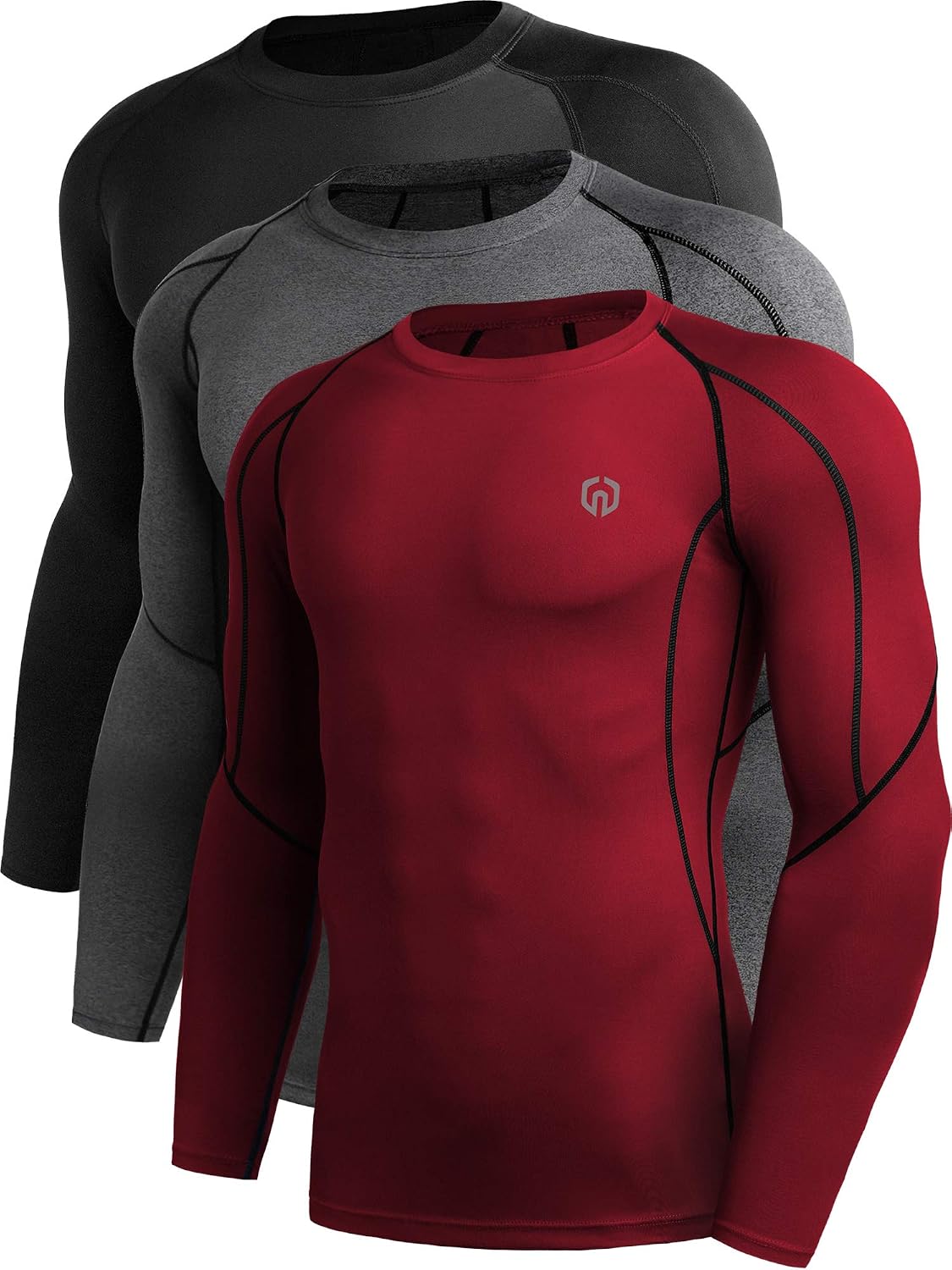 Camisa compresión manga larga hombre para correr