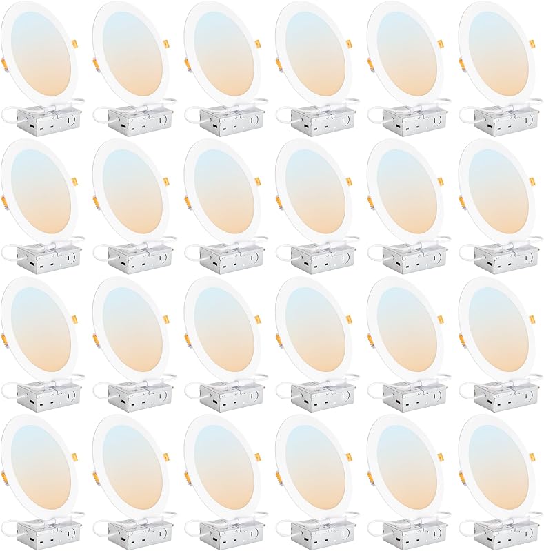 Lámpara techo LED 8" pack 24 luces regulable 1800lm
