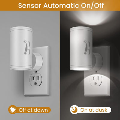 Luz nocturna LED enchufable sensor baño pasillo