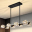 Candelabros negros 8 luces estilo granja para comedor