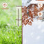 Medidor lluvia colibrí exterior resistente con tubo plástico