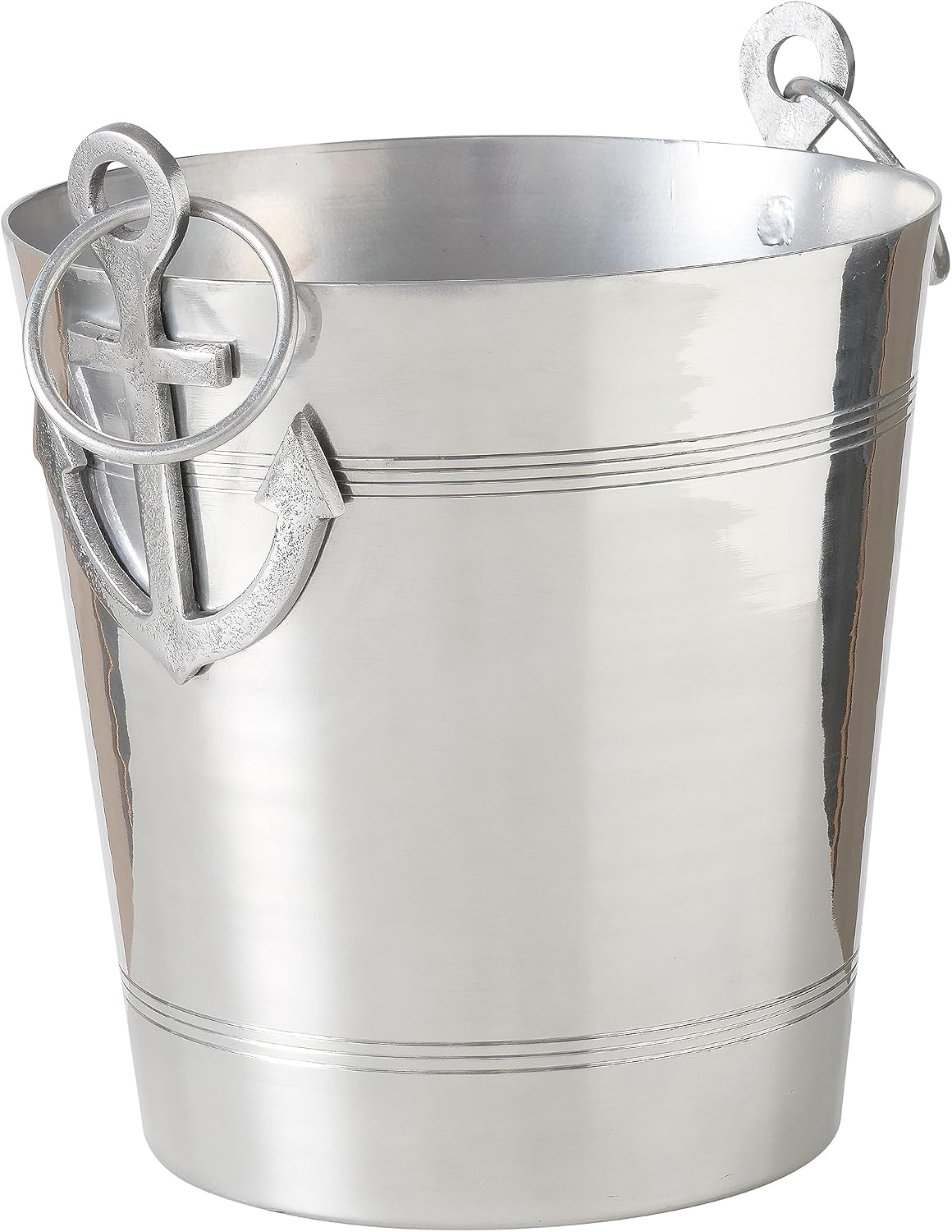 Cubo hielo aluminio con asas 12.25pulg